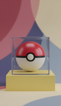 Cerise Red Poké Ball Replica Display
