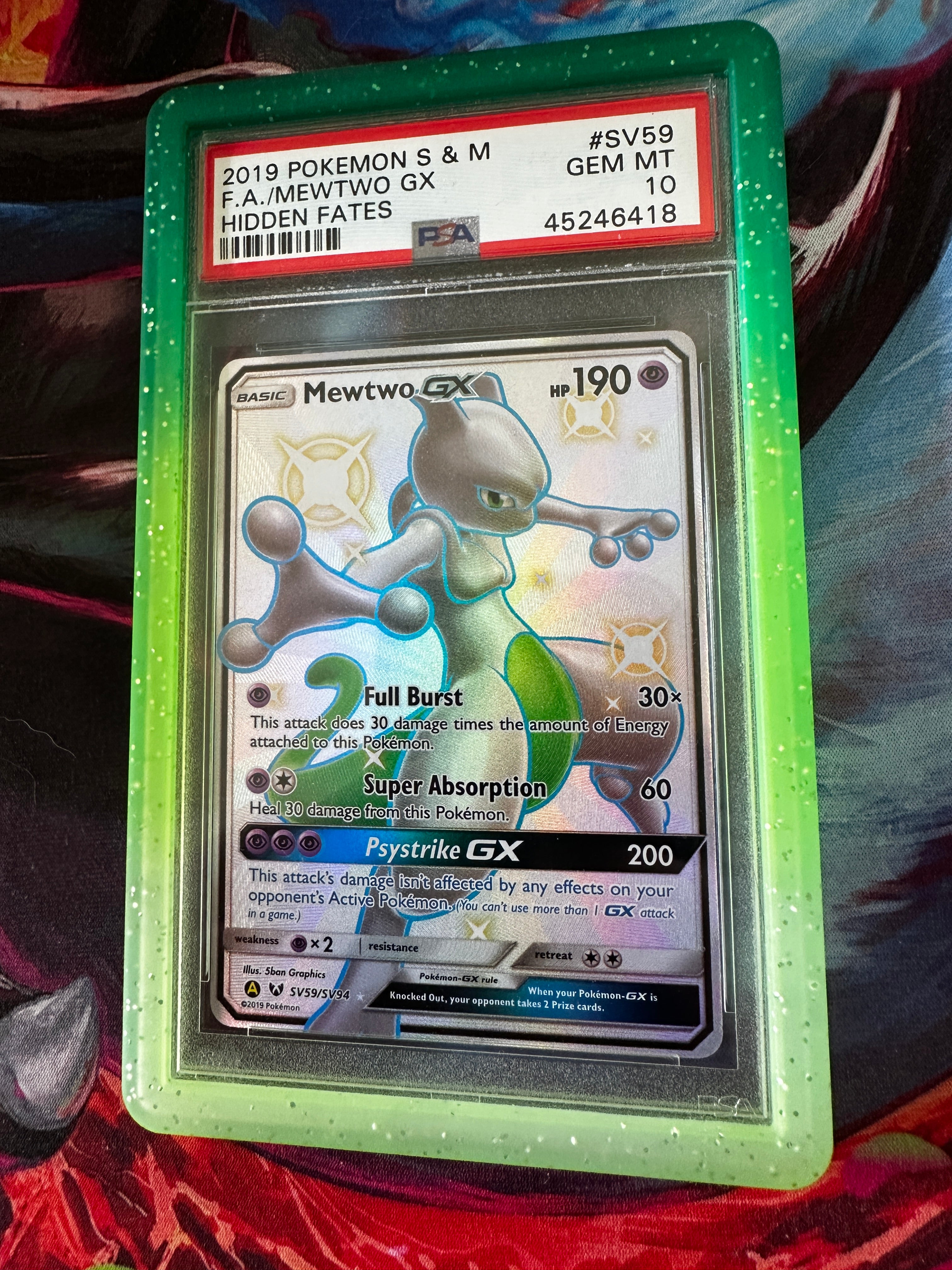 Mewtwo GX Full Art Shiny PSA 10