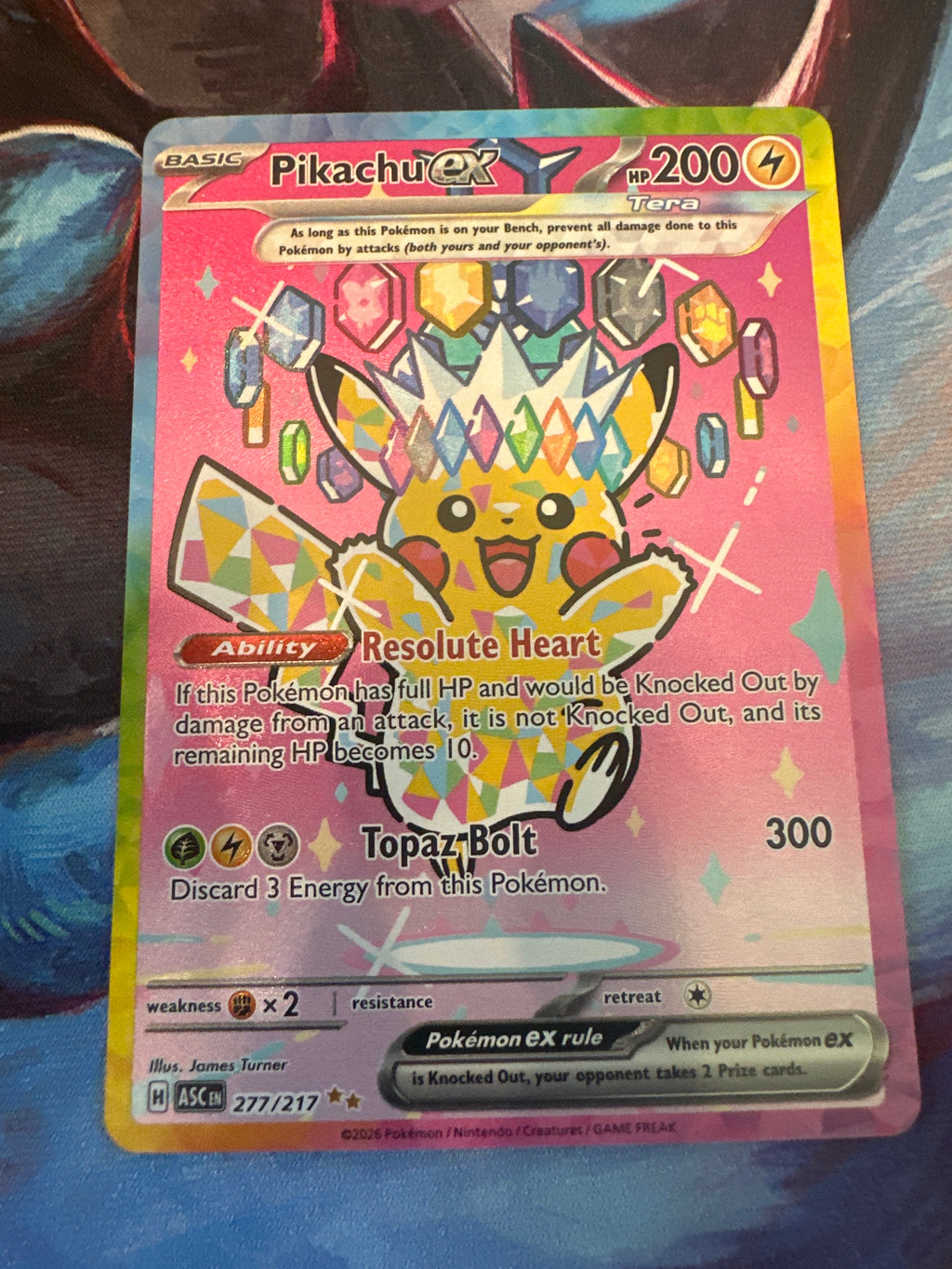 Pikachu Ex Ascended Hero’s SIR