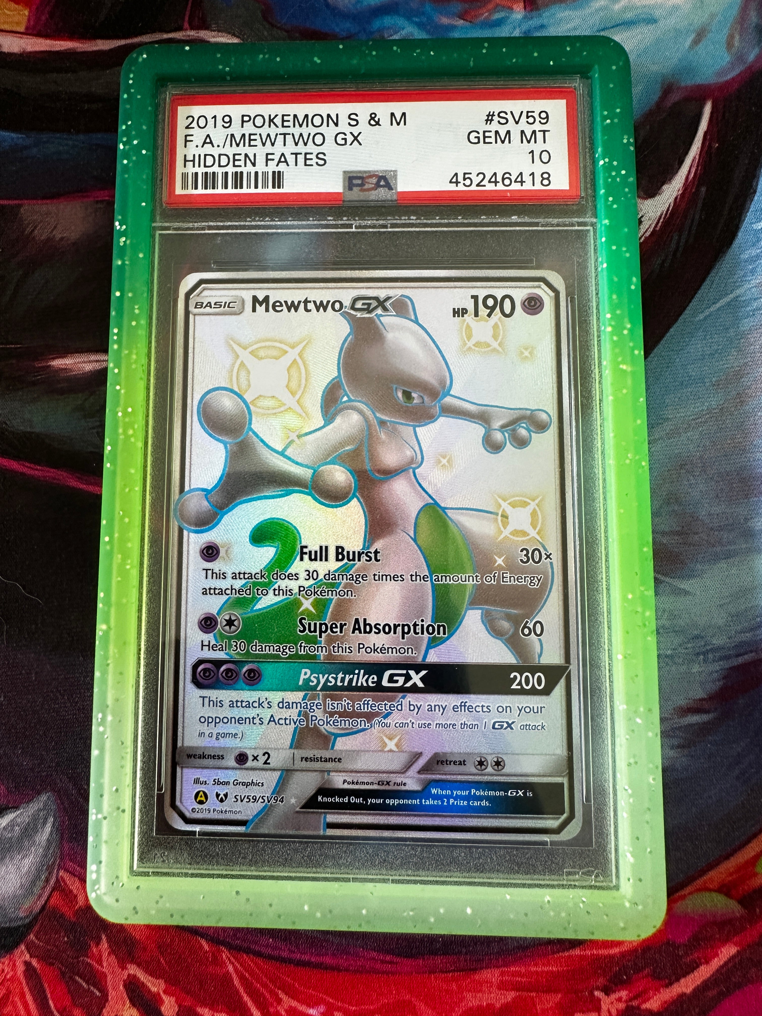 Mewtwo GX Full Art Shiny PSA 10